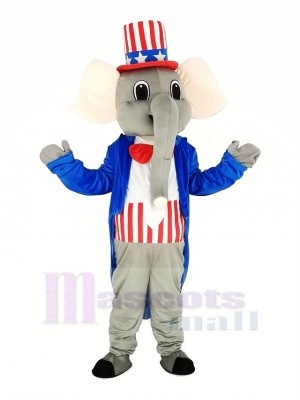 Patriotisch Elefant Maskottchen Kostüm Tier
