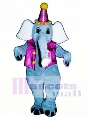Elliot Elefant mit Weste & Hut Maskottchen Kostüm