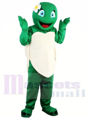Heiße Verkaufs-Mädchen-grüne Schildkröten-Schildkröten-Maskottchen-Kostüm-Erwachsen-Schulleistung