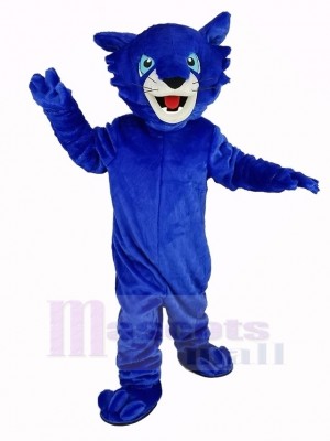 Blau Bobcats Maskottchen Kostüm Tier
