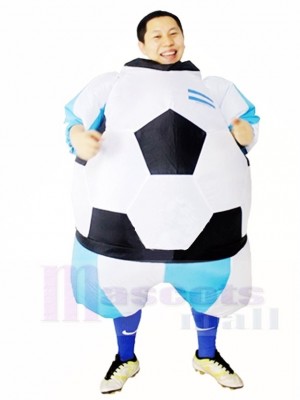 Argentina Football Soccer Inflatable Adult Costumes World Cup Blow Up Carnival Suits
