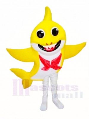 PinkFong Gelb Baby Hai Maskottchen Kostüme Meer Ozean Karikatur
