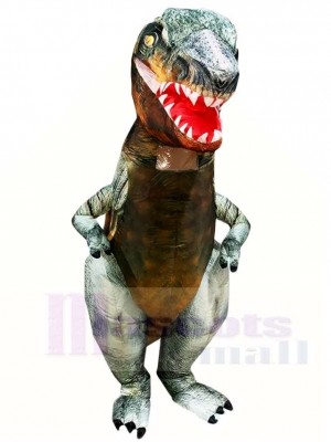 Real Tyrannosaurus T-REX Dinosaur Inflatable Halloween Christmas Costumes for Adults
