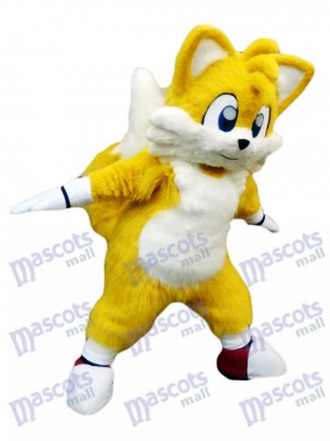 Miles Prower Tails das Fox Maskottchen Kostüm Anime