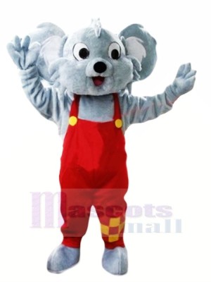 glücklich Grau Koala Maskottchen Kostüme Billig