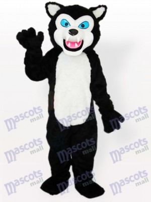 Schwarzer Wolf Erwachsenen Maskottchen kostüm
