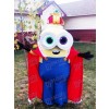 Despicable Me Minions König Bob Maskottchen Kostüm mit Cape Fancy Dress Outfit