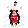 Huckepack Minnie Mouse tragen mich Fahrt Maus Maskottchen Kostüm