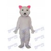 Rosa Ohren Eisbär Maskottchen Erwachsene Kostüm Tier