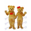 Zwei Teddybären Maskottchen Erwachsene Kostüm Tier