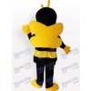 Gelbes schwarzes Bienen Insekt Maskottchen lustiges Kostüm