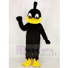 Schwarz Ente mit Gelb Mund Maskottchen Kostüm Hochschule