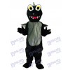 Schwarze Dinosaurier Maskottchen Erwachsene Kostüm Tier