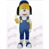Blue Dog in Hat Mascot Costume