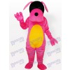 Rosa Hund Maskottchen Kostüm für Erwachsene