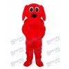 Schwarze Nase Rooney Red Dog Maskottchen Adult Kostüm Tier