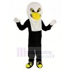 Weiß Adler mit Schwarz Mantel Maskottchen Kostüm Erwachsene