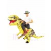 Yellow Tyrannosaurus T-Rex Inflatable Carry Me Ride On Costume