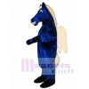 Niedlich Blau Pegasus Pferd Maskottchen Kostüm