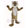 Braun und Weiß Bobcats Maskottchen Kostüm Tier