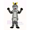 glücklich Zebra Maskottchen Kostüm Tier