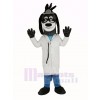 Arzt Hetzen Hund mit Brille Maskottchen Kostüm Tier