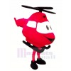 Hoch Qualität rot Hubschrauber Maskottchen Kostüm Karikatur