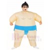 Blaue japanische Fat Man Sumo aufblasbare Halloween Weihnachts kostüme für Kinder