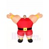 Roter Gewichtheber Gewichtheben Aufblasbares Halloween Weihnachten Kostüme für Erwachsene