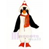 Niedliches Weihnachten Pinguin mit Schal & Santa Hut Maskottchen Kostüm