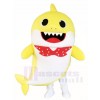 PinkFong Gelb Baby Hai Maskottchen Kostüme Seeozean Karikatur