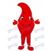 Red Dripping Blood Drop Maskottchen Erwachsene Kostüm