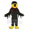 Schwarz Nacht Falke Maskottchen Kostüm
