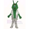 Grün Außerirdischer im Silber Passen Maskottchen Kostüm