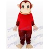 Roten Gorilla Tiermaskottchen lustiges Kostüm