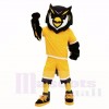 Sport Eule mit Gelb Hemd Maskottchen Kostüme Erwachsene