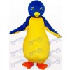 Gelb und blau dickbäuchige Pinguin Tier Maskottchen Kostüm