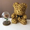 goldene Rose Teddybär Blumenbär Bestes Geschenk für Muttertag, Valentinstag, Jubiläum, Hochzeit und Geburtstag