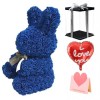 Blau Rose Kaninchen Blume Kaninchen Bestes Geschenk für Muttertag, Valentinstag, Jubiläum, Hochzeit und Geburtstag