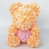Neuer Stil Orange Rose Teddybär Blumenbär mit Rosa Herz Bestes Geschenk für Muttertag, Valentinstag, Jubiläum, Hochzeit und Geburtstag