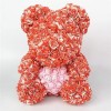 Neuer Stil Rote Rose Teddybär Blumenbär mit Rosa Herz Bestes Geschenk für Muttertag, Valentinstag, Jubiläum, Hochzeit und Geburtstag