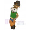 Cowboy Ochse Das Vieh maskottchen kostüm