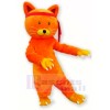 Süß Orange Katze Maskottchen Kostüme Karikatur