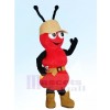 rot Ameise mit Hut Maskottchen Kostüme Karikatur