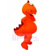Lustig Orange Drachen Maskottchen Kostüme Karikatur
