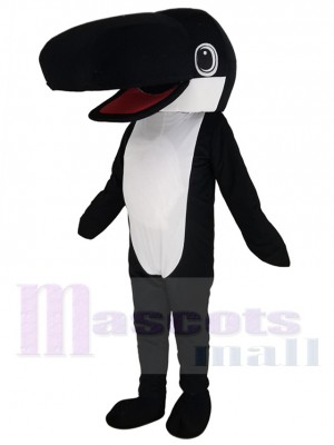 Schwarz-Weiß-Killerwal Maskottchen-Kostüm Tier