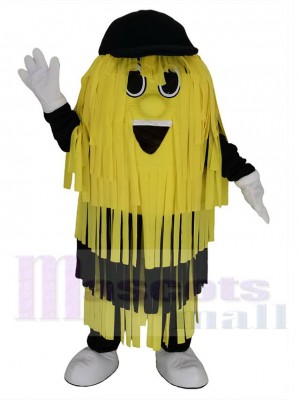 Gelb und Schwarz Reinigungsbürste für die Autowäsche Maskottchen Kostüm