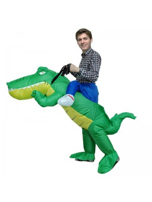 Krokodil Alligator Tragen mich Reiten auf Aufblasbar Kostüm Halloween Weihnachten zum Erwachsener/Kind