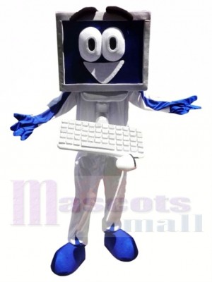 Glücklicher Computer Maskottchen Kostüm