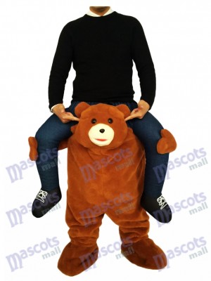 Piggyback Brown Bear Carry Me Fahrt auf Teddybär Maskottchen Kostüme chipmunks kostüm, huckepack kostüm selber machen